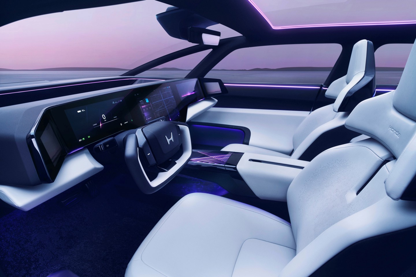 Prototype images of Honda 0 Series model interior. 
